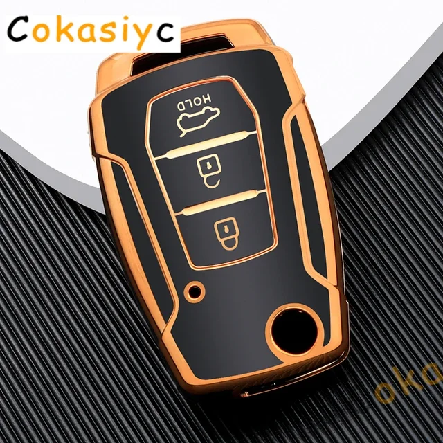 

Защищенный брелок без ключа, модный автомобильный флип-чехол из ТПУ, аксессуары для SsangYong Kyron 2, Sanka Actyon Korando Tivoli