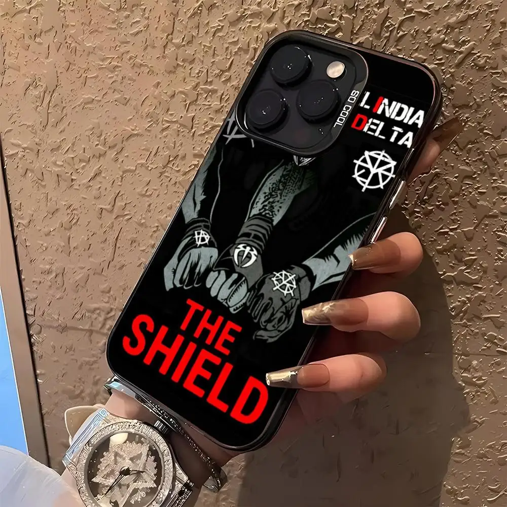 Чехол для телефона WWE The Shield iphone 16 15 14 13 11 12 Pro Max Xr X Xs Plus черный серебристый жесткий