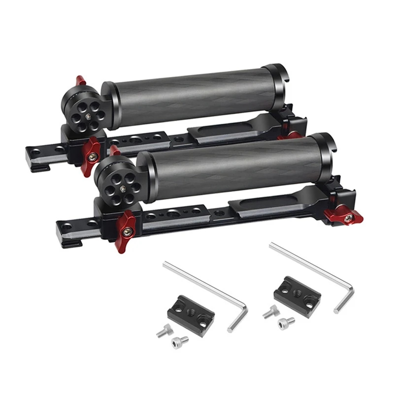 

For DJI Ruying RSC 2 RS2 Pot Handle Portable Double Handheld Stabilizer Carbon Fiber Folding Handle Set Parts A