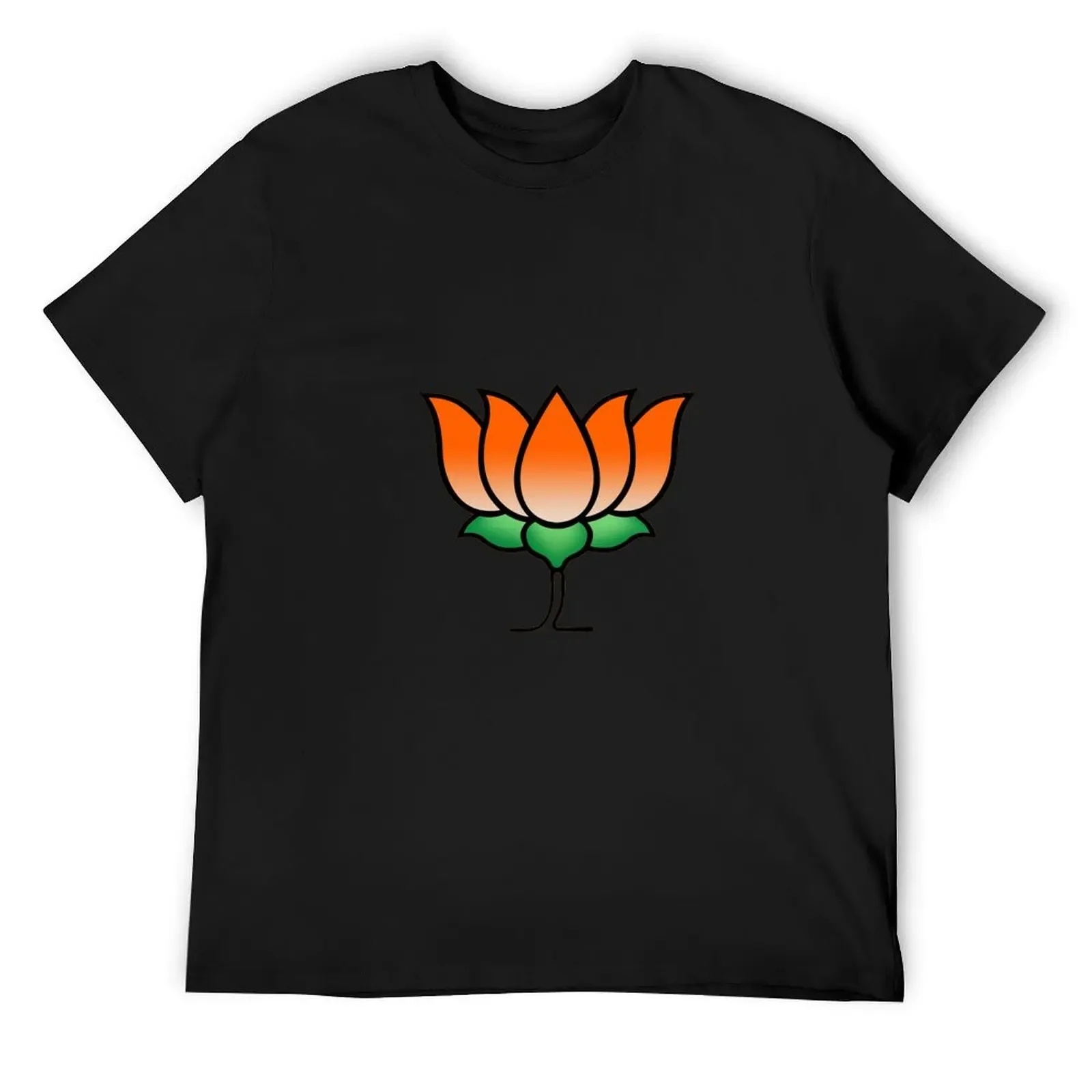 Футболка Lotus from BJP and Narendra Modi одежда в стиле аниме для мальчиков спортивные