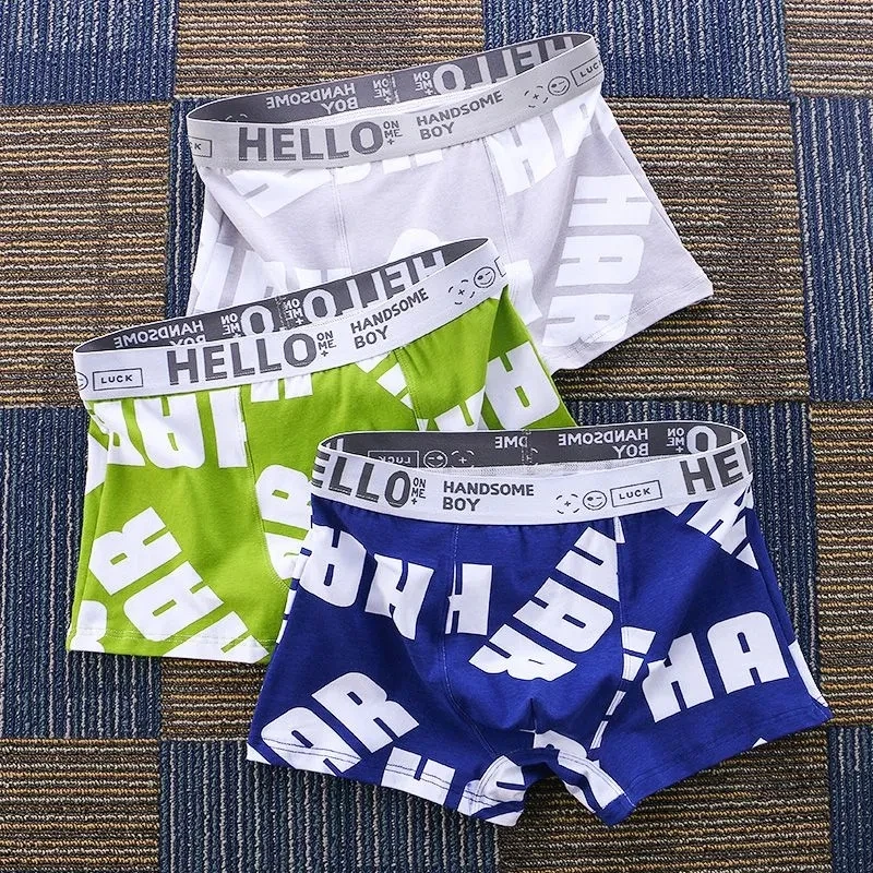 Men's Panties Men's Underwear Men Boxers Comfortable Soft Pure Cotton Breathable Man's Underpant New Loose Style Free Shipping