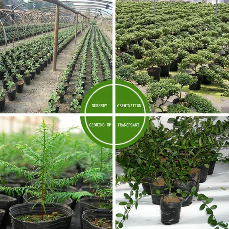 500 шт. пластиковые контейнеры для выращивания растений 8x8 см