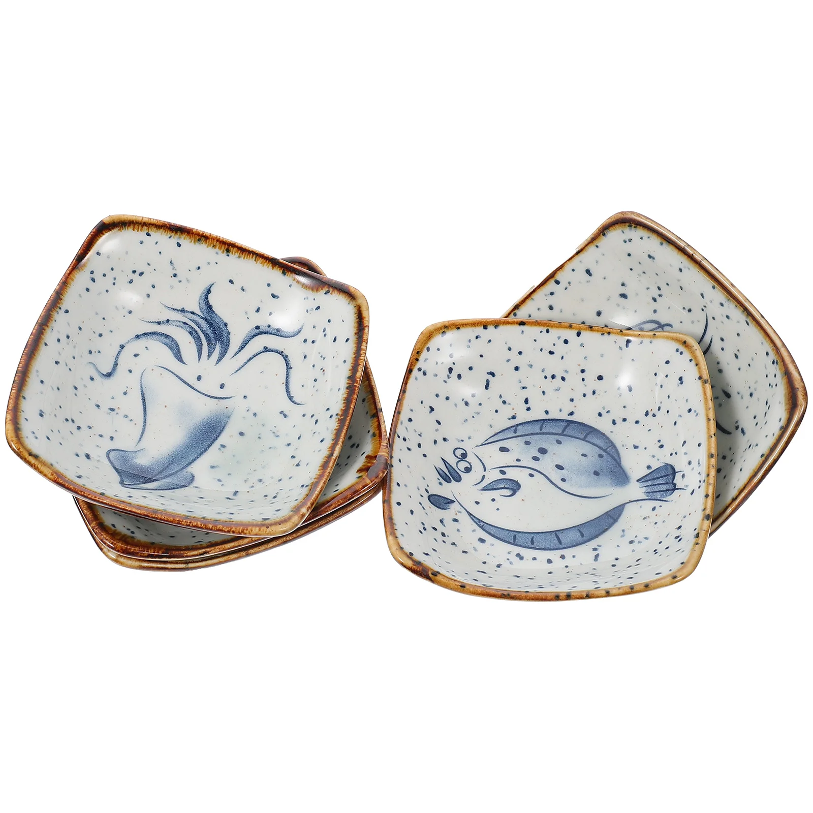 

5pcs Prime Creative Useful Condiment Dishes Seasoning Dishes for Home Restaurant