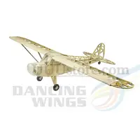DW Hobby New Piper J3 Cub 1200mm Wingspan Balsa Wood Airplane Models RC Building Toys Woodiness model / WOOD PLANE S23
