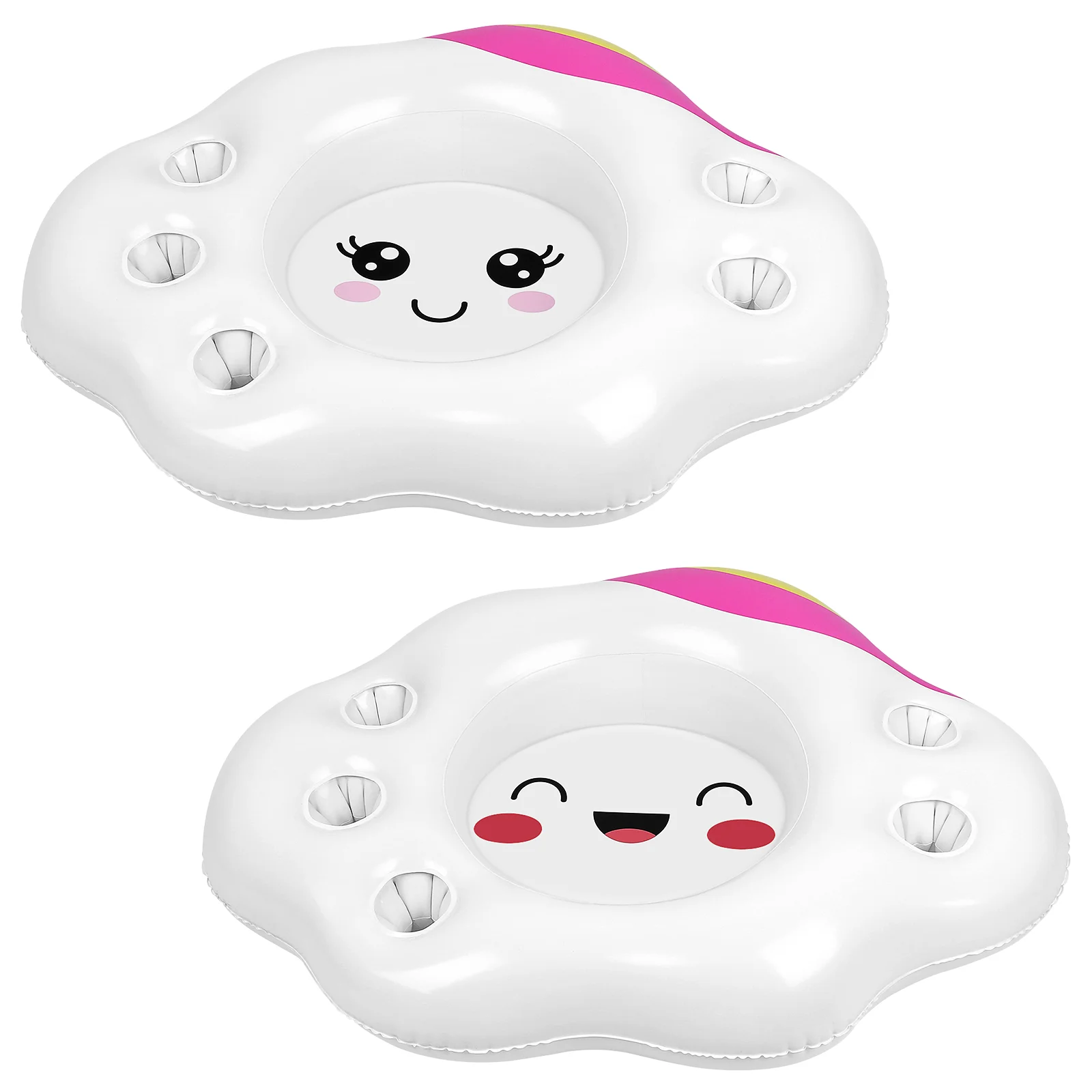 

2 шт. практичный надувной охладитель, поднос для бассейна, поплавок для вечерние, бассейна, пляжа