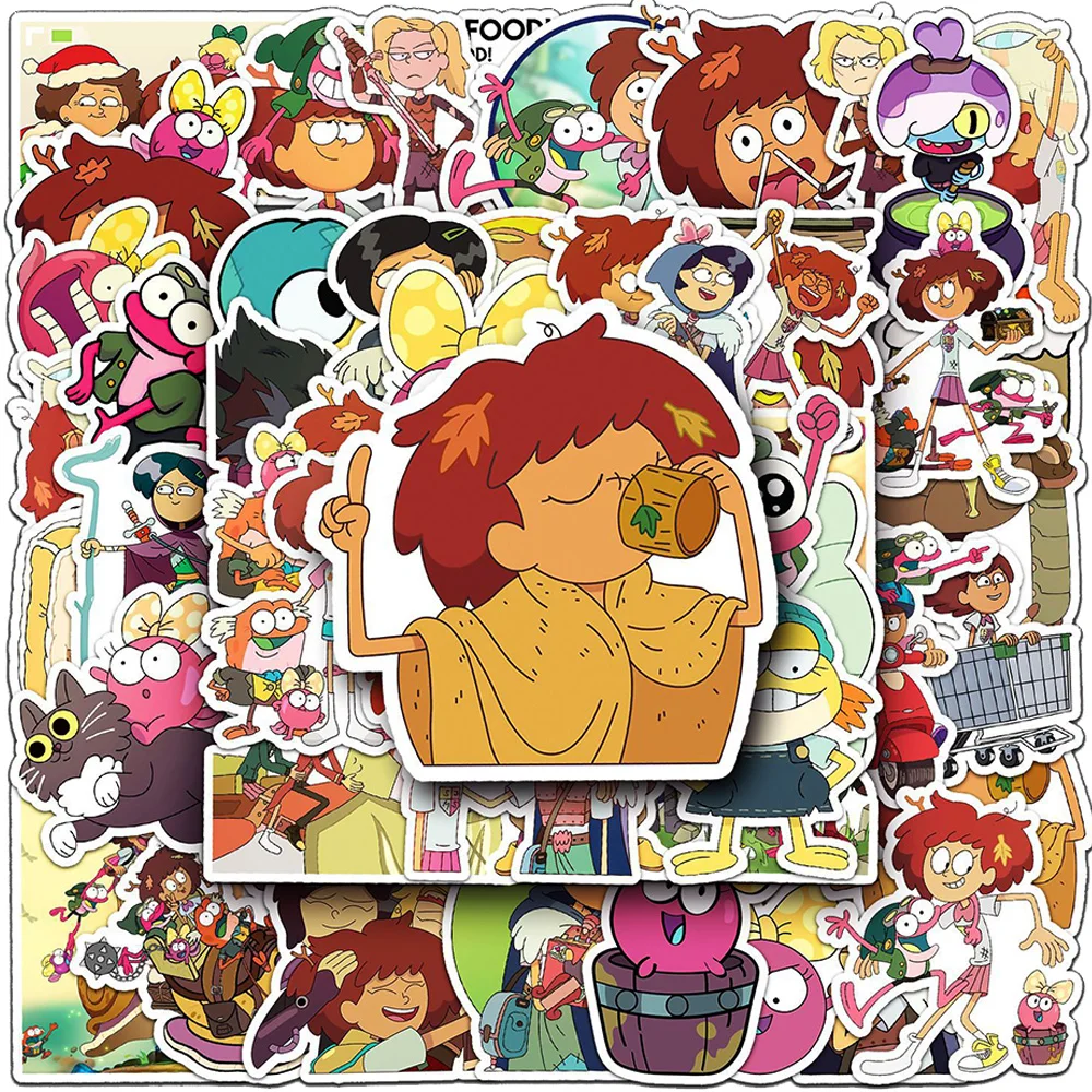 

10/30/50pcs Disney Amphibia Stickers Anime Decals DIY Laptop Phone Case Luggage Car Cute Cartoon Anne Sprig Sticker for Kids Toy