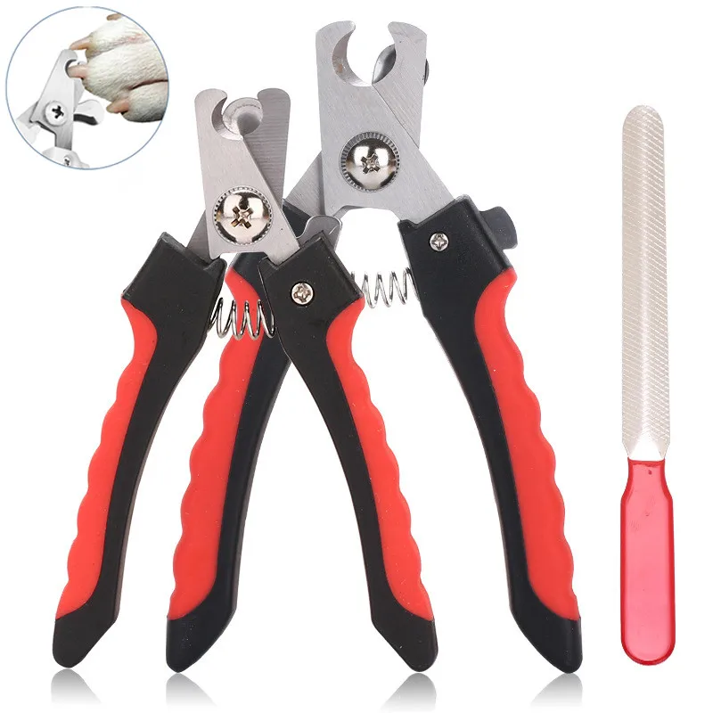 Dog Nail Clippers Dog And Cat  Nail Clippers Stainless Steel Grooming Scissors For Dogs