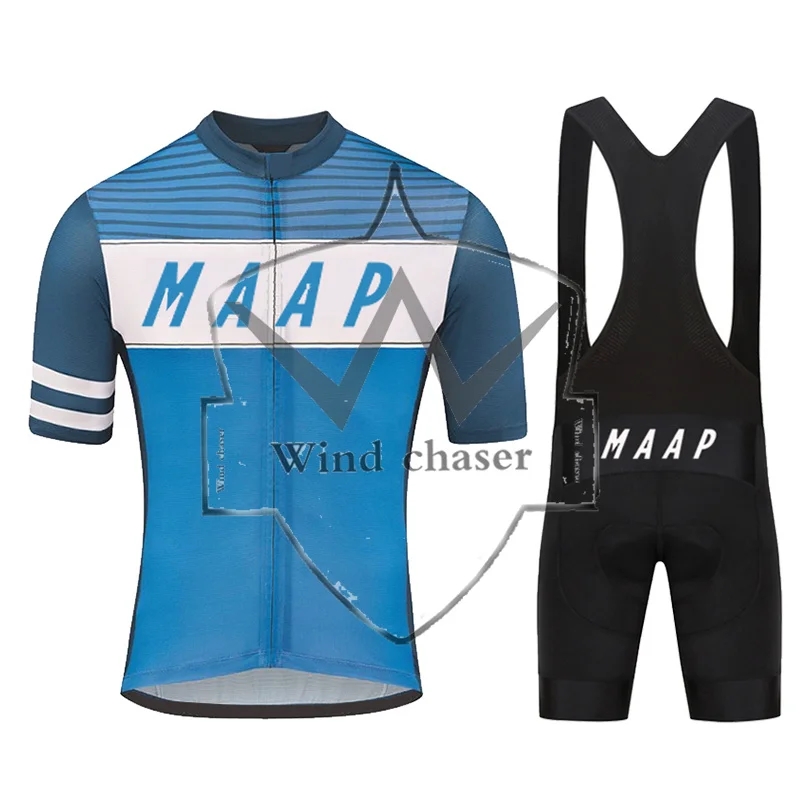 

MAAP Mens Summer Cycling Jersey Suit Bike Clothes Quick-Dry Ropa Ciclismo Maillot Sportswear Set Short Bib Gel Breathable Pad