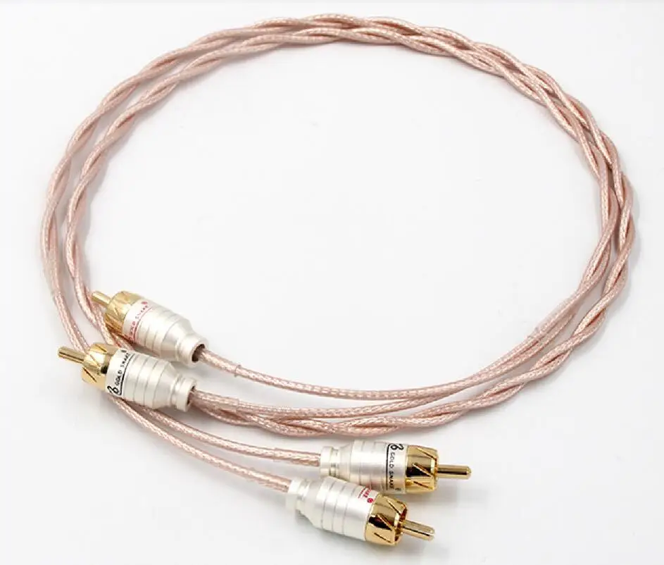 High Quality 2RCA to 2 RCA RCA Audio Cable OFC AV Audio Cable TV DVD Amplifier Subwoofer Soundbar Speaker Wire
