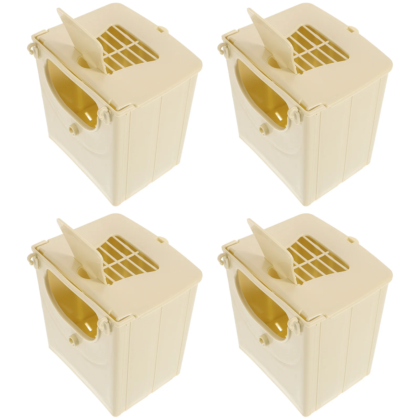 

4 Pcs Outdoor Cage Bird Breeding Box Pet Supplies Terrarium Hanging Hut Plastic