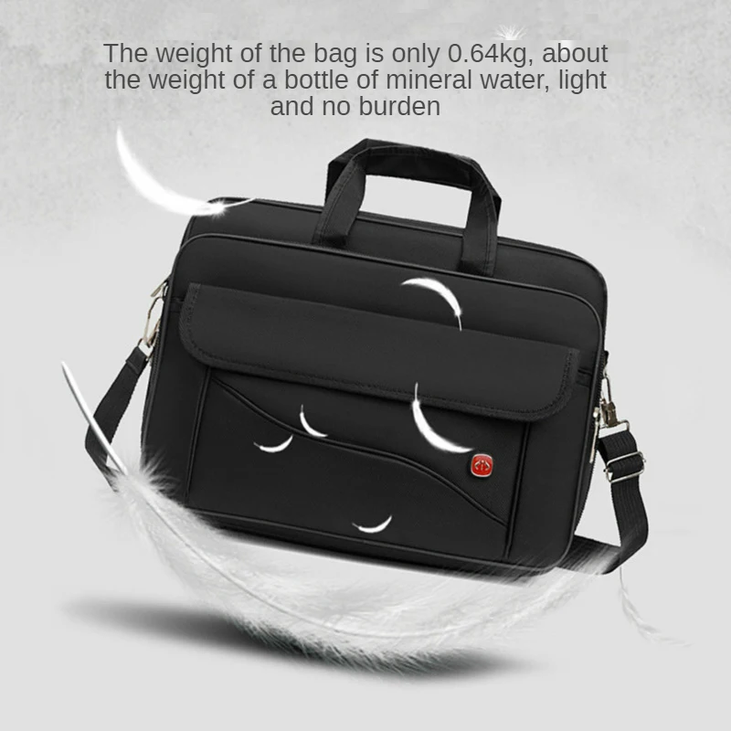 Waterproof Large Capacity Briefcase Laptop Document Organizer Shoulder Bag Business Ipad Phone Notebook Storage Handbag Supplies
