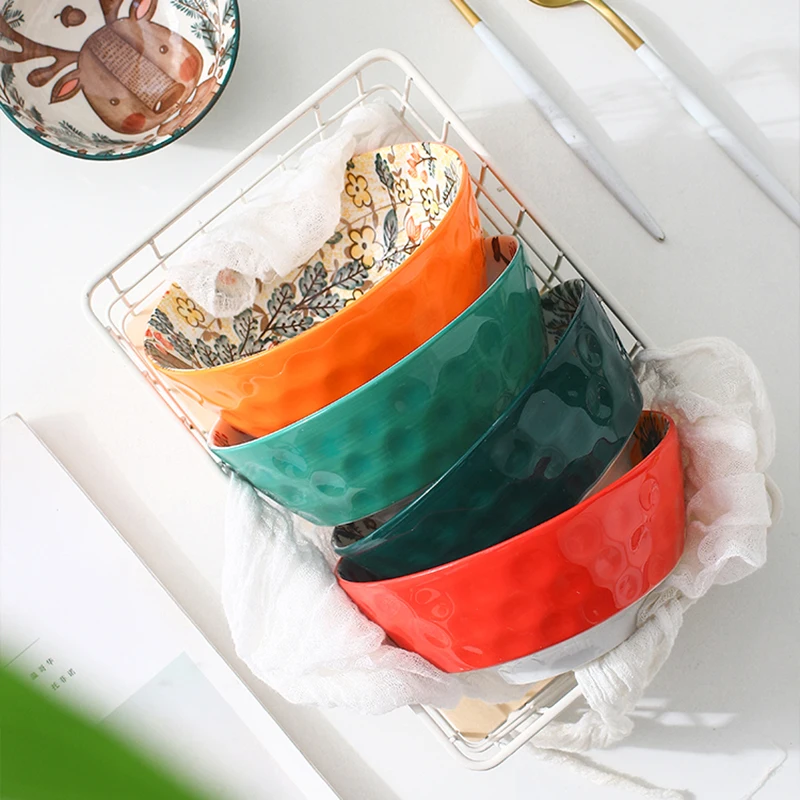 Миски для супа мультяшная миска еды бытовая стандартная одинарная лапша Милая