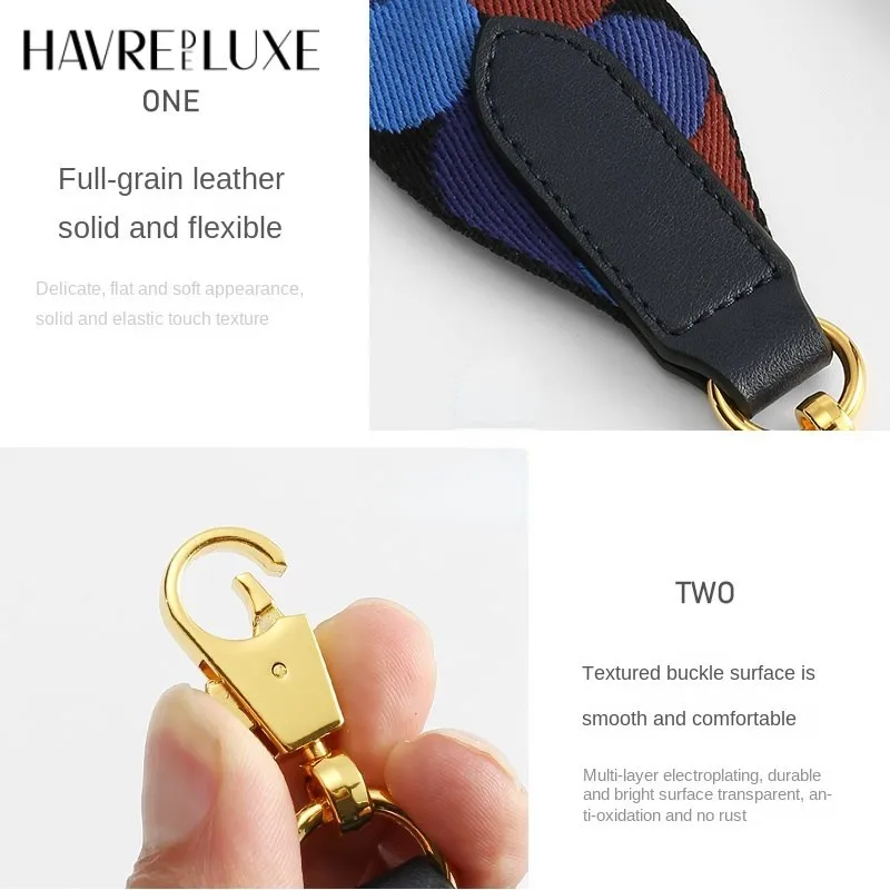 Bag Shoulder Strap Transformation Canvas crossbody Bag Strap for women's bag Polka Dot Niche replacement Strap Accessories