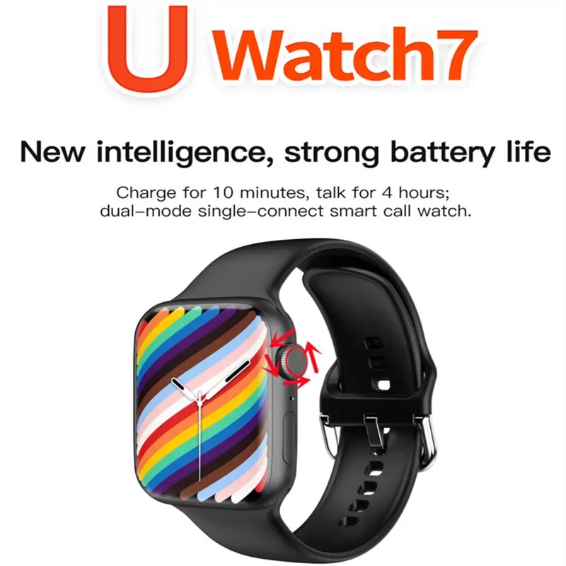 

4 U Watch 7 Series 7 Smart Watch 2021 Heart Rate Ecg Games Bluetooth Call Smartwatch Men Women Temperature Pk W27 W37 Pro