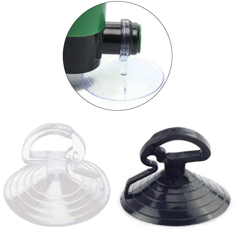

10 Pcs 3.5cm Car Sunshade Transparent Suction Cup Wedding Car Balloon Decor Transparent Black Glass Plastic Sucker Hooks