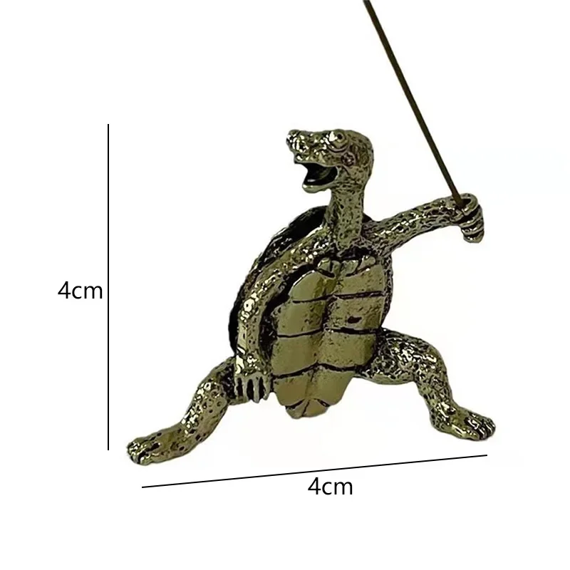 Мини-металлическая палочка для благовоний в форме черепахи медитация Будда