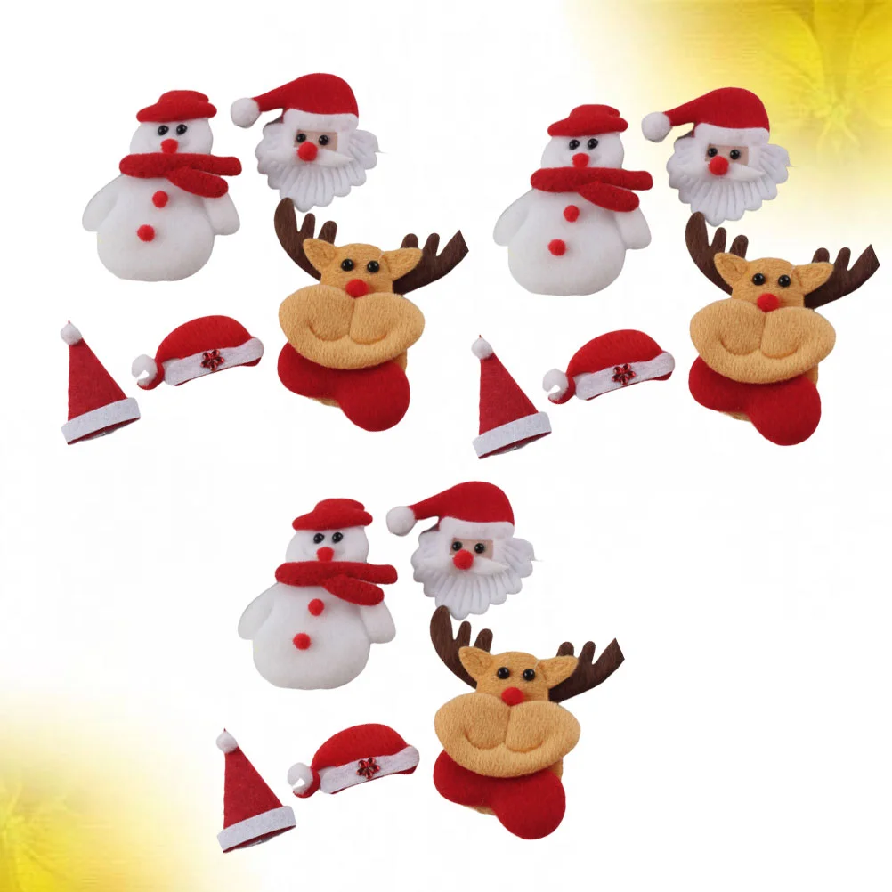 

Patch Christmas Patches Iron Applique Sewing Santa Clothes Diy Appliques Repair Snowman Party Sew Embroidered Cloth Claus Baby