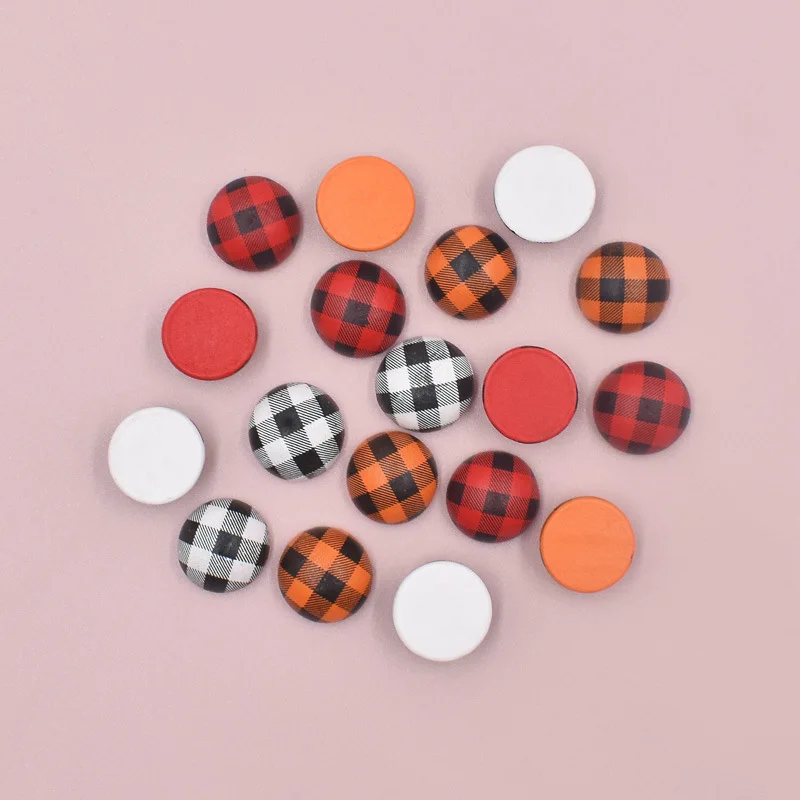 Полукруглые деревянные бусины для украшения детей 15 мм 30 дюймов |