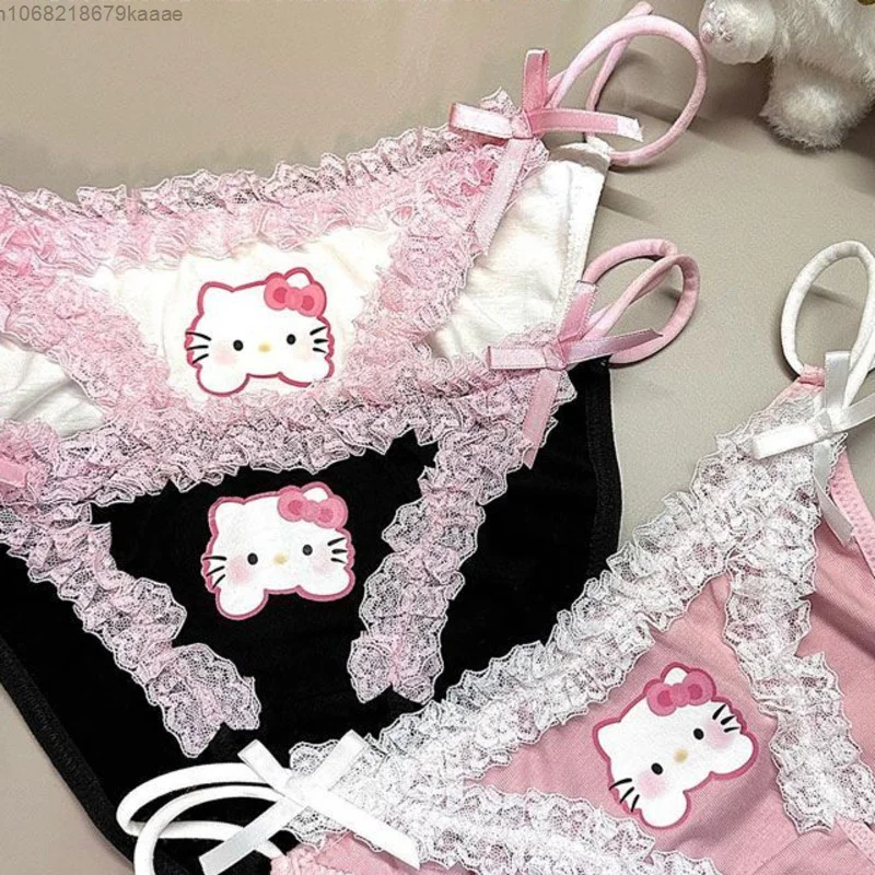 Sanrio Hello Kitty женские удобные сексуальные милые кружевные дышащие трусики модные