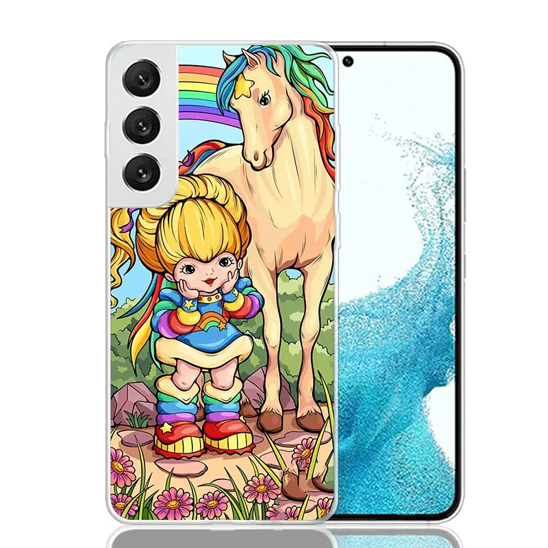 Чехол для телефона R-Rainbow Cute Brite Samsung Galaxy S23 S24 S25 Ultra S20 FE S21 + S22 Plus S10 с мягким принтом