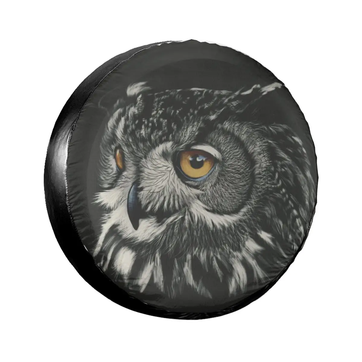 

Car Wheel Tyre Cover European Eagle Owl Flying Lovely Oriental Owl Spare Tire Cover Case Soft Protector Pouch Car Accessories