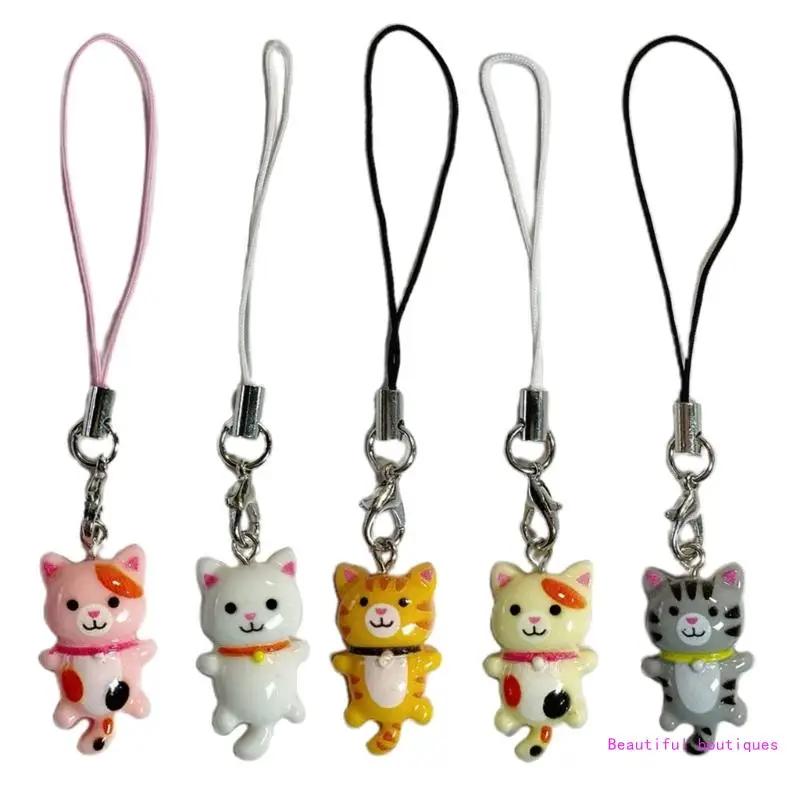 

Y2k Phone Charm Cat Pendant Keychain Phone Chain Strap Lanyard Jewelry Gift DropShip