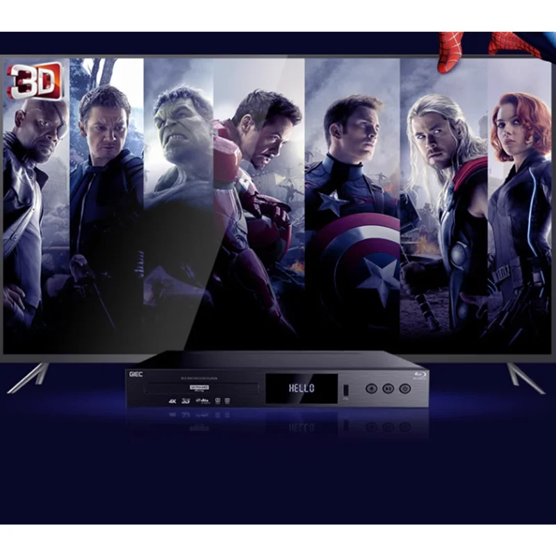 GIEC BDP-G5300 CD DVD-плеер True Ultra HD Blu-Ray Жорсткий диск Плеер Домашнее декодирование 4K
