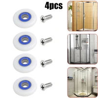 4pcs diameter 26mm27mm28mm29mm fasteners bathroom bearing door runner sliding shower door roller pulley for shower enclosures