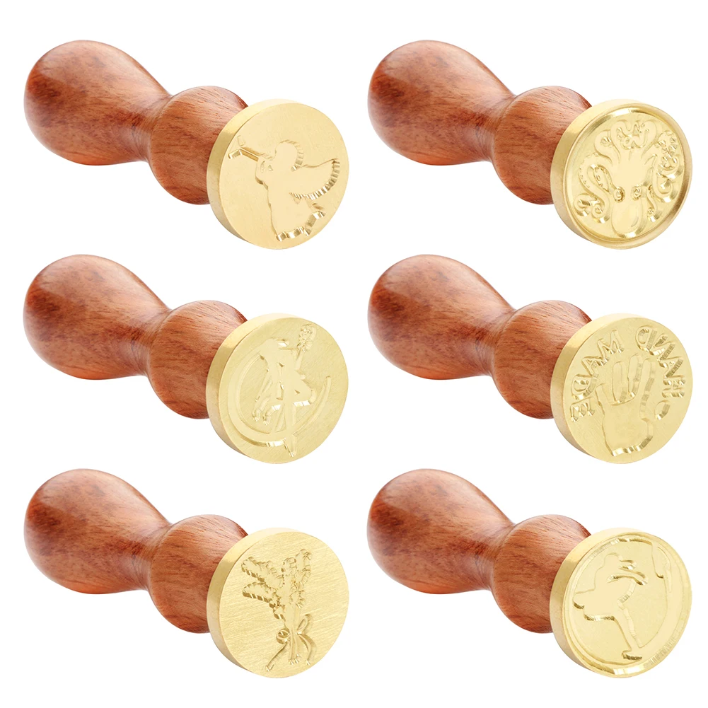 

Plant Pattern Wax Sealing Stamp Head for Vintage Hobby DIY Crafts Wedding Invitation Party Gifts Craft Tools Decor