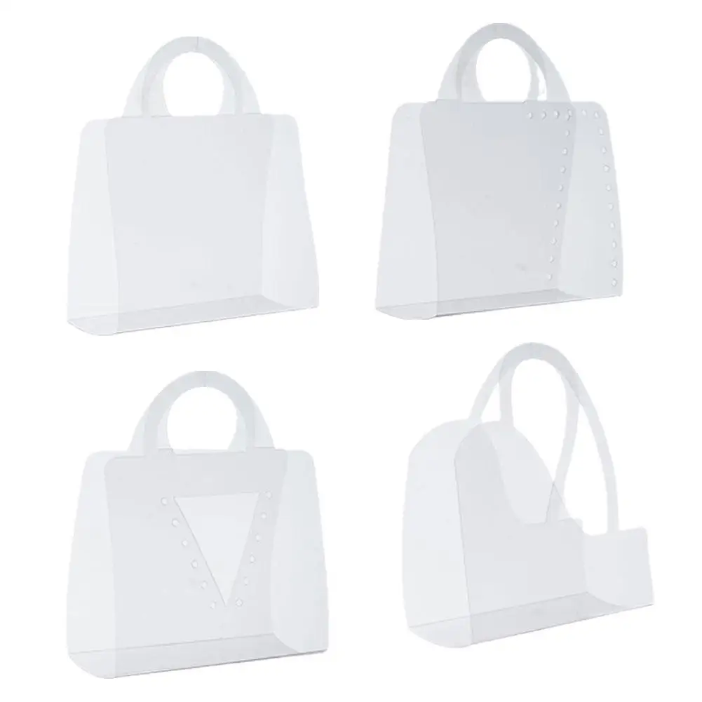 

1Pcs Transparent Flower Bouquet Box With Handle Portable Box Packing Gift Wedding Contatiner Wrapping Rose Handbag Bags Flo S7X0