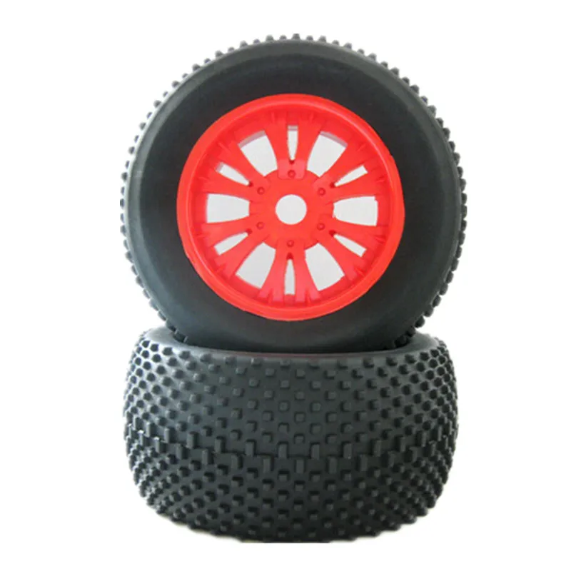 

4Pcs RC Remote Control Car 1/8 Truck Rubber Sponge Tires Rim Wheel Tyres 140mm*68mm Hexagon Adapter 17mm For HSP HPI Hobby Baja