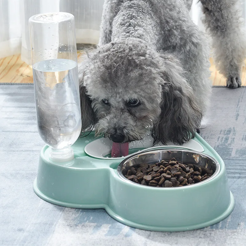

Dog Bowl Automatic Feeder Pet Waterer Feeder Bowl for Dogs Cats Puppy Water Food Dispenser Auto Cat Feed Bowls Storage Water