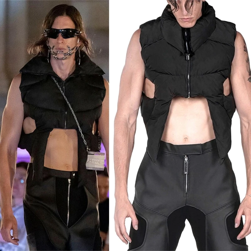 

Пуховое хлопковое пальто, жилет, женский осенне-зимний короткий жилет с воротником-стойкой, куртка