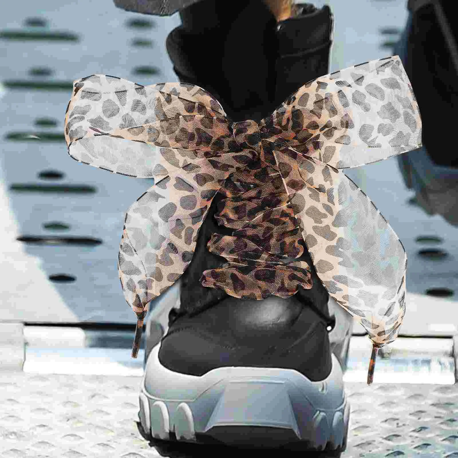 Кроссовки с леопардовым принтом кружевные шнурки спортивная обувь для взрослых