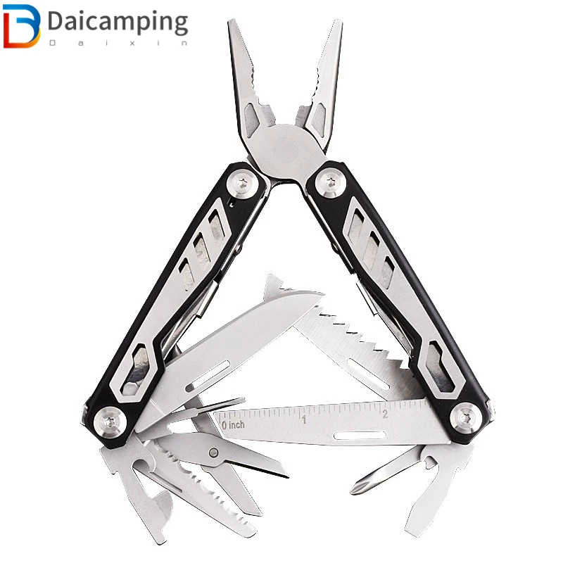 

Daicamping DL08 MultiTool Clip Folding Knife Plier EDC Combination Kit Multitools Wire Cutter Outdoor Survival Hand Tools Sets