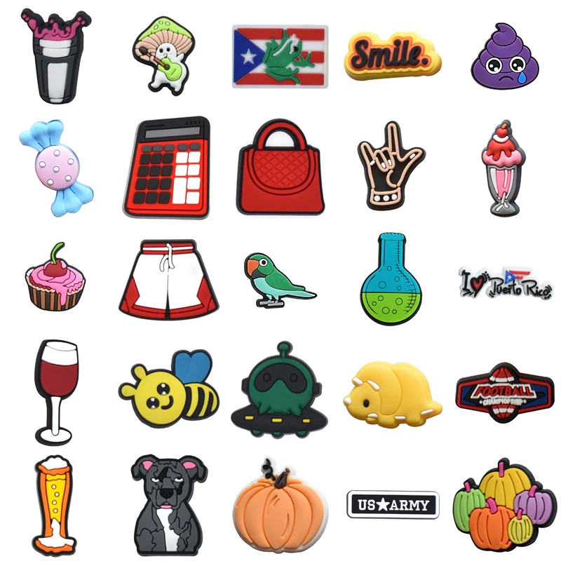 

Packs Wholesale Bulk Girl Shoes Accessories Decorations for Croc Kids Gifts Women Charm Set Jeans Shoe Charms Men Para Pins Boy