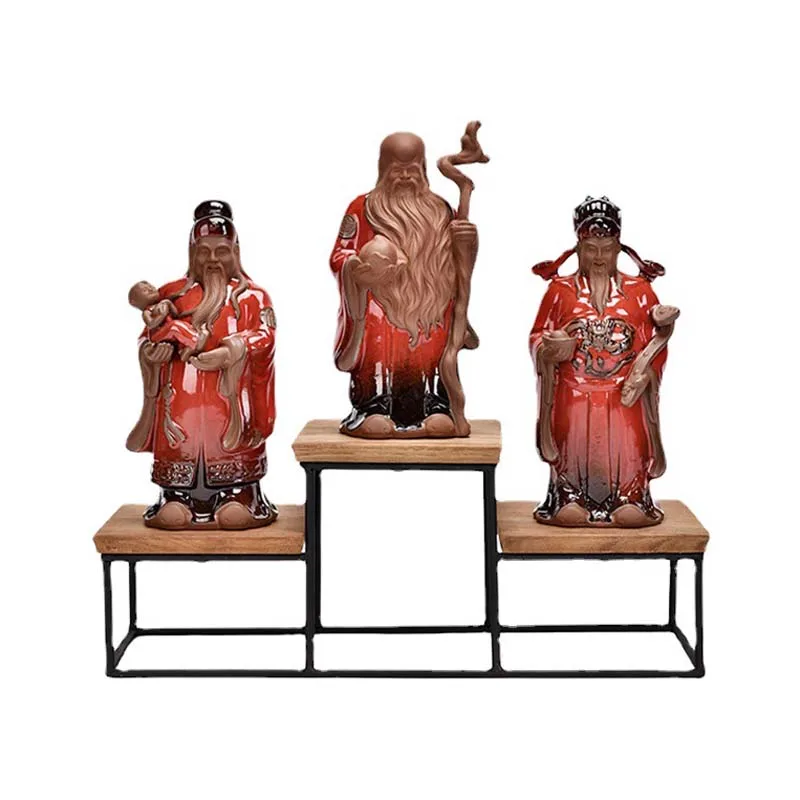 Керамические украшения с тремя звездами для счастья богатства и долговечности