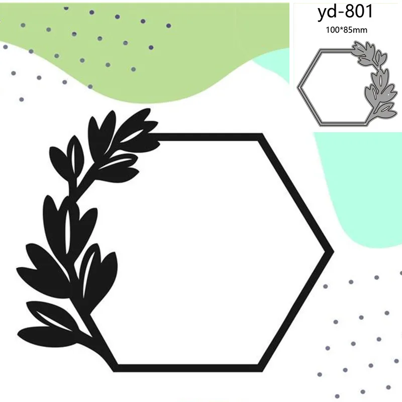 Металлические Вырубные штампы форма для высечки шестигранное украшение