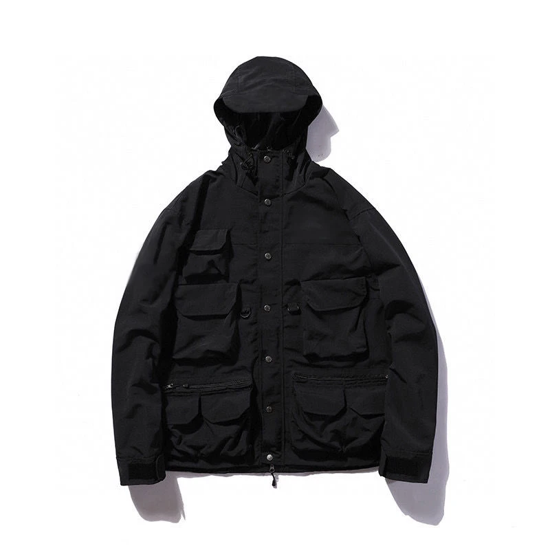 Куртка-карго для улицы повседневная куртка с капюшоном и несколькими карманами