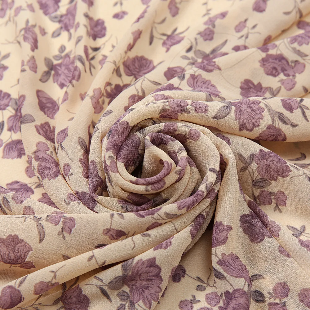 Женские шелковые шарфы 2022 роскошный шифоновый шарф с принтом платок хиджаб