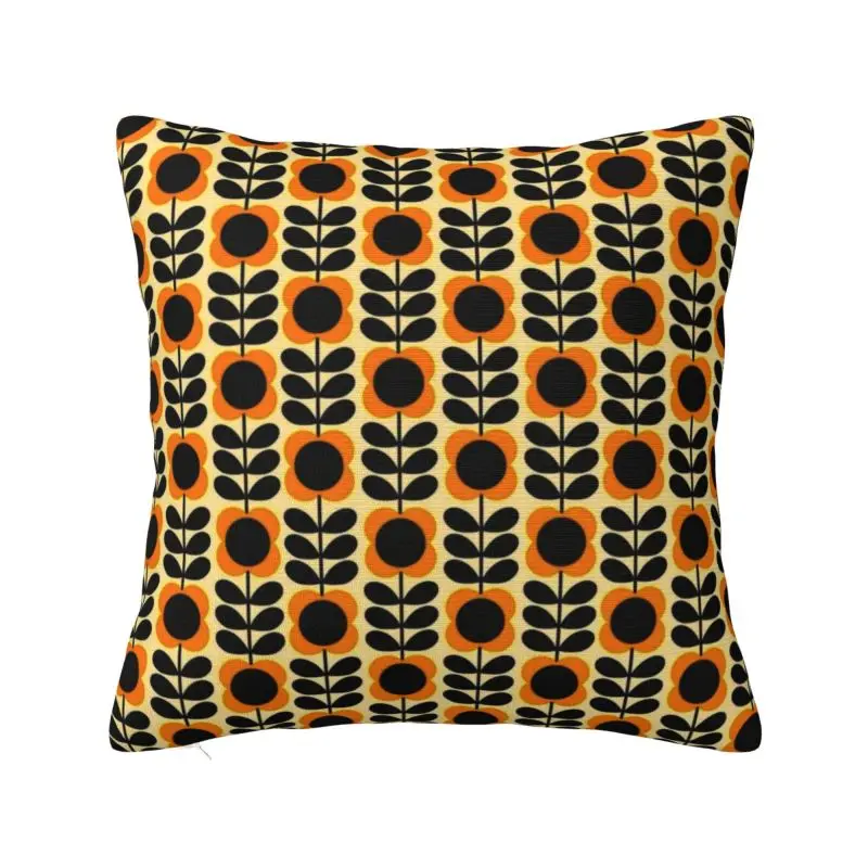 

Модный чехол для подушки Orla Kiely с разноцветными стеблями, 45x45 см, мягкая квадратная наволочка в скандинавском стиле для дивана