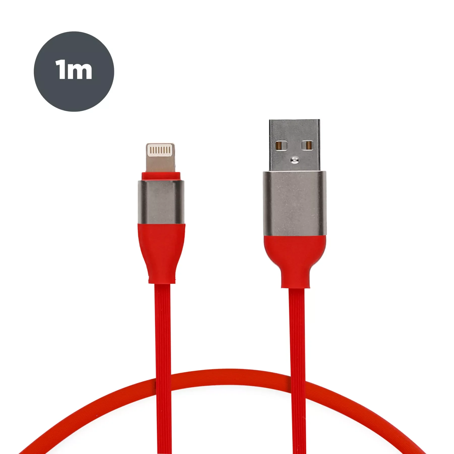 

NEW2023 1 m Contact wire, USB-A and Lightning connectors for , Red