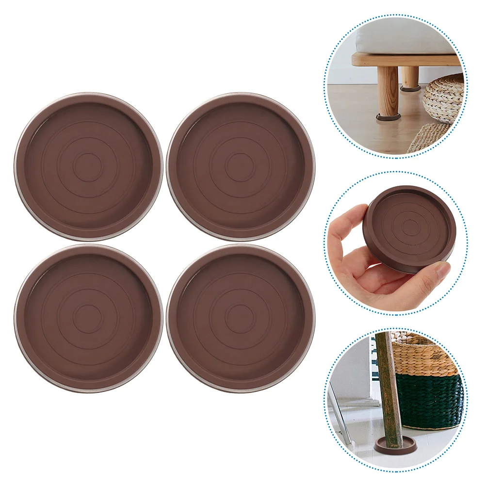 

Anti Slip Chair Wear-resistant Couch Stoppers Compact Wheel Furniture Coasters Replaceable