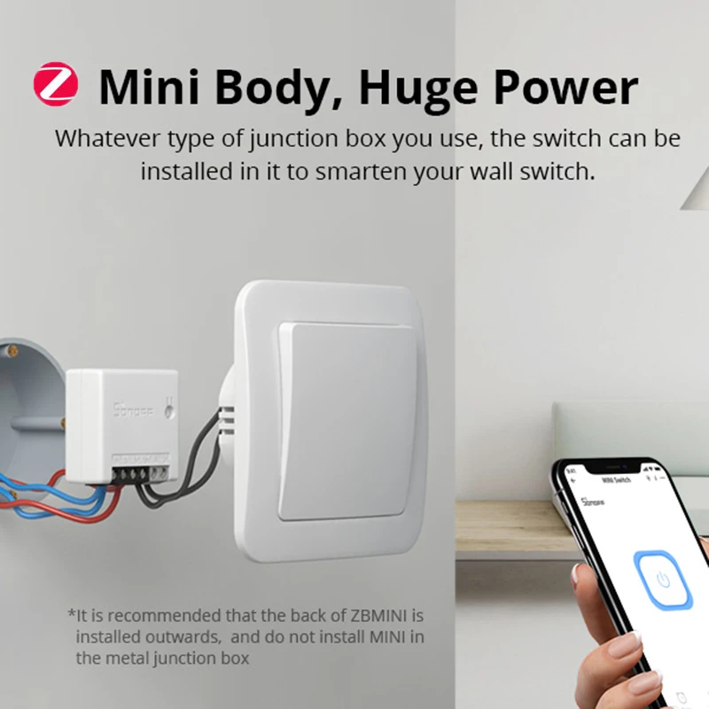 SONOFF Zigbee 3 0 mini ZBMINI DIY умный переключатель/беспроводной переключатель/температура