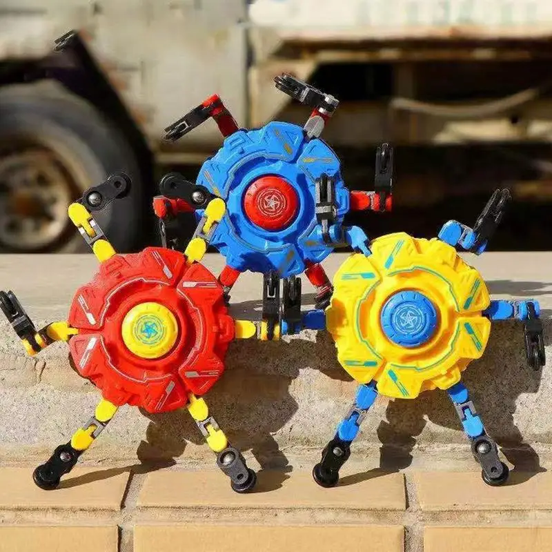 

Deformable Chain Robot Spinners Fingertip Stress Relief Gyro Toy Antistress Hand Spinner Vent Toys Fingertip Gyro Hand Spinner