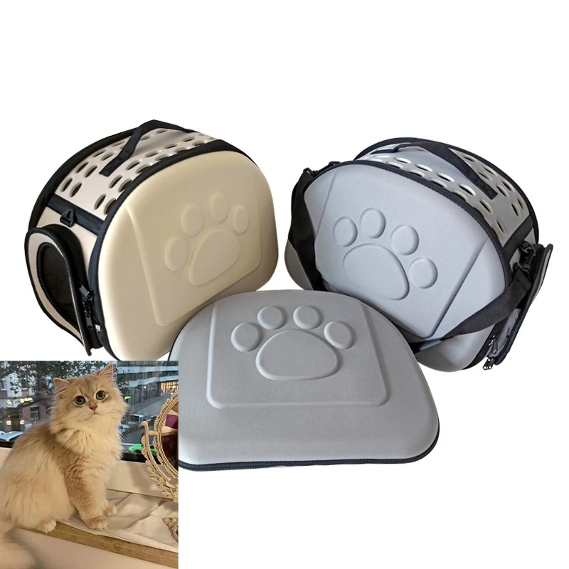 

Cat Carrier Bag Outdoor Pet Shoulder Bag Backpack Breathable Portable Packaging Transparent For Small Dogs Cats Folding Pink