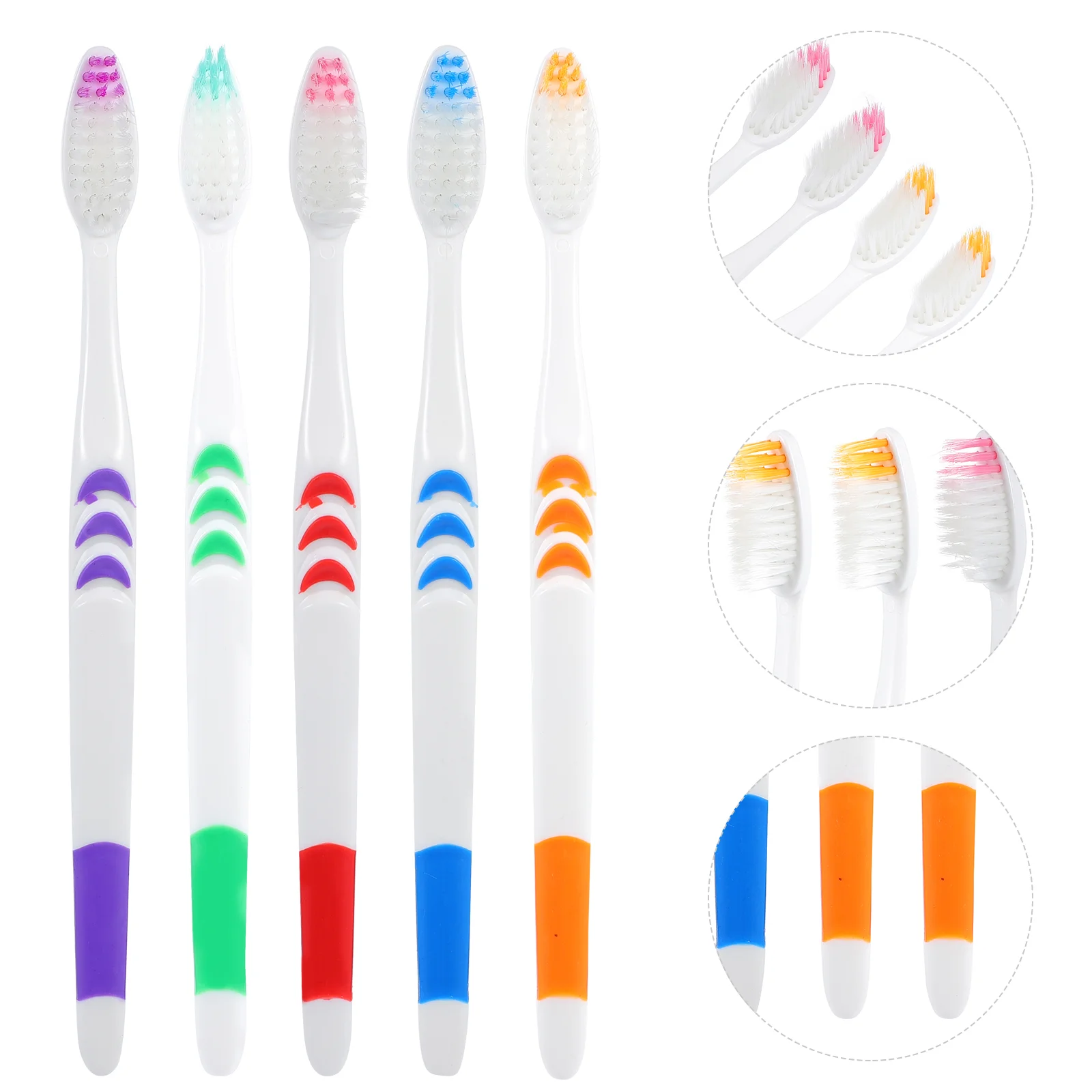 

30pcs durable practical Safe Oral Toothbrushes Tooth Cleaning Tools Disposable Toothbrushes for Family