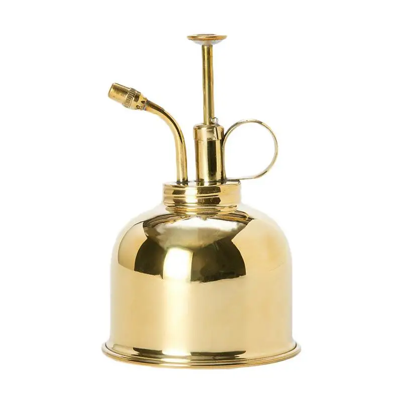 

Brass Plant Mister Watering Can Sprayer for Indoor Outdoor Plants Gold Metal Succulent Spritzer Elegant Gardening Spray Bottle