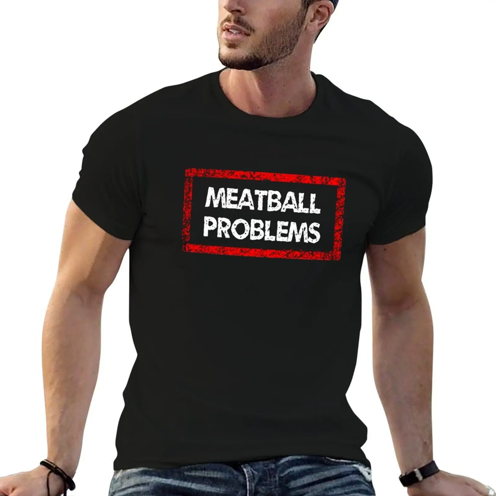 Футболка Jersey Shore Meatball Problems Essential летний топ винтажная одежда футболки с аниме