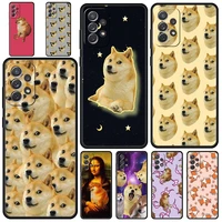 cute cartoon dog fashion phone case for samsung galaxy a72 a51 a71 a21s a12 a11 a31 a52s a41 a32 a01 a22 a03s a13 5g black cover